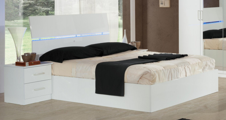 Ontwerp slaapkamer 6-delig Complete set Bed Nachtkastje Commode Spiegel Hout