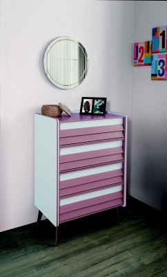 Ladenkast met spiegel hout Ladenkast Meubels Kast Kinderkamer Roze Nieuw