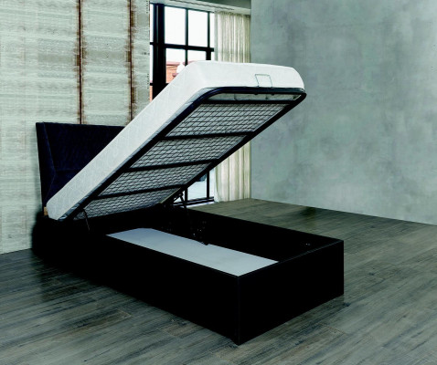 Bed tienerkamer kinderkamer ontwerp meubels bedden slaapkamer bruin