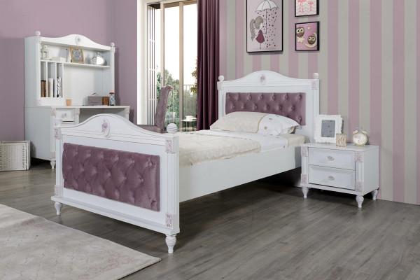 Ontwerper Bed Nachtkastje Slaapkamer Jeugdkamer Set Meubels 2-delig. Bedden