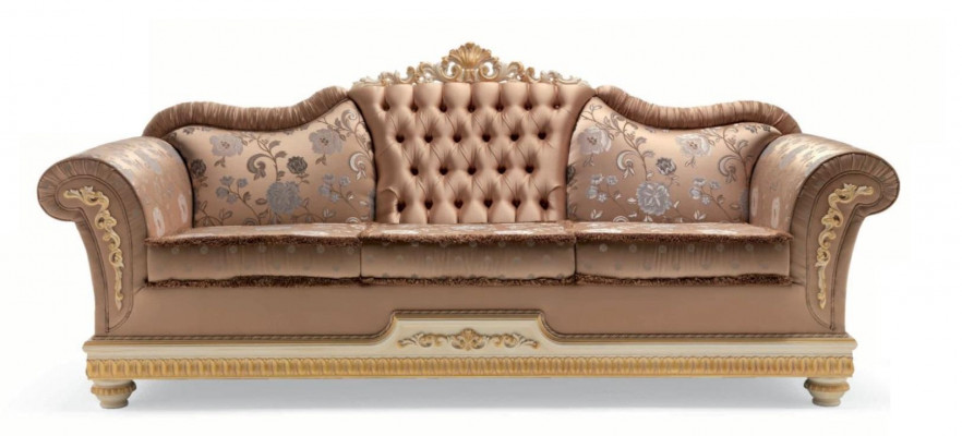 Luxe driezitsbank 3-zits stoffen bankstellen design barok woonkamer