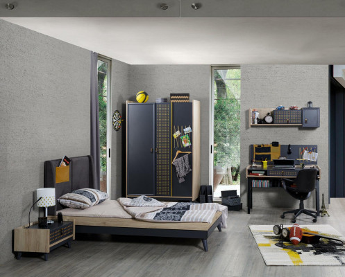 Slaapkamer kledingkast ontwerp Jeugdkledingkasten Blauw Meubels Nieuw