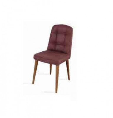 Originele roze stoel op poten van hout voor in uw eetkamer Nieuw model
