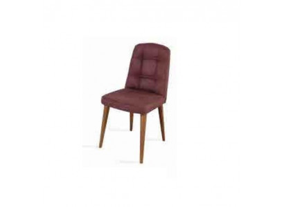 Originele roze stoel op poten van hout voor in uw eetkamer Nieuw model