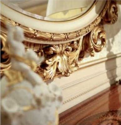 Luxe dressoir commode gouden kasten houten woonkamer meubelskast