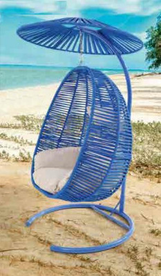 Schalenstoel ovaal rot rotan roestvrij staal voor comfortabele ontspanning Nieuw