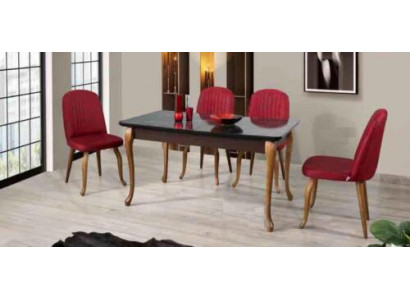 Eettafel set Eetkamermeubilair set Eetkamer sets Eettafel 4 stoelen 5-delig.