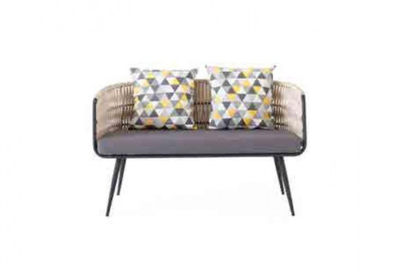 Tuinmeubelen loungeset tafel kruk fauteuil veranda zitgroepen 4-delig.