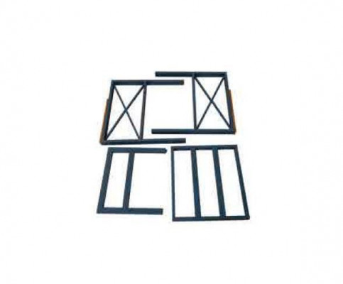 Moderne Grijze tuinset fauteuil voetenbank tafel veranda 4-delig set