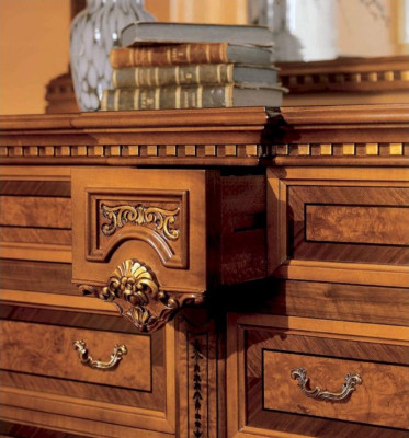Slaapkamer dubbel bed set bed nachtkastjes dressoir spiegel set