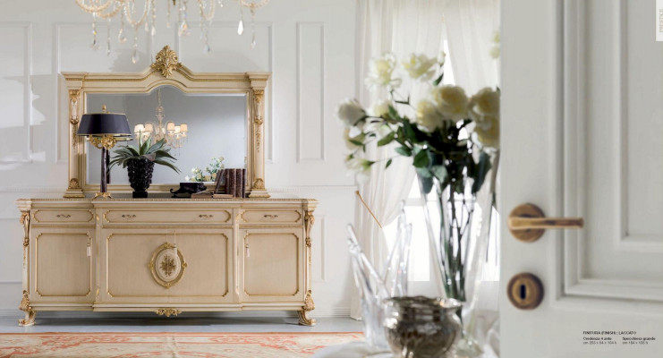 Garnituur Commode Spiegel Console Tafel Set Beige Slaapkamer Kasten