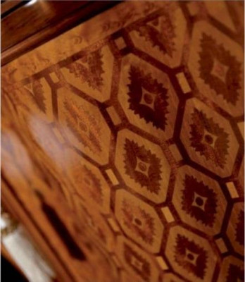 Luxe kaptafel spiegel make-uptafel bruin slaapkamer set