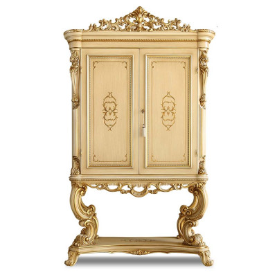 Huisbar Barkast Bar Luxe Wijnrek Wijnkast Kast Beige Hout
