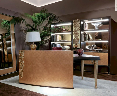 Schrijftafel Kantoor Schrijftafels Tafels Hout Luxe Modern Computerbureau