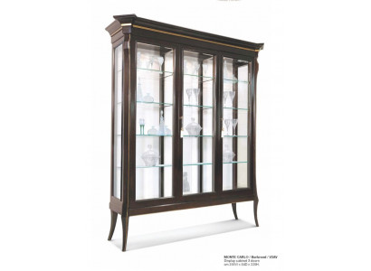Luxe vitrinekasten vitrinekast woonkamer hout zwart glas