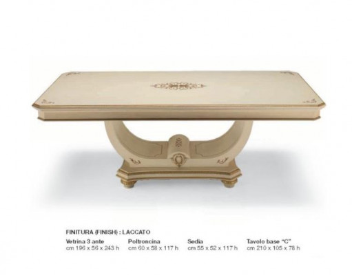 Luxe eettafel eetkamertafel eethoek tafel barok tafels eetkamer