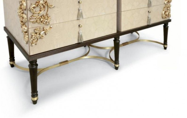 Ladenkast Dressoir Luxe Kasten Laden Slaapkamer Hout Beige