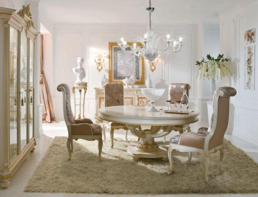 Eettafel Eetkamertafel Eethoek Tafel Eetkamer Rond Barok