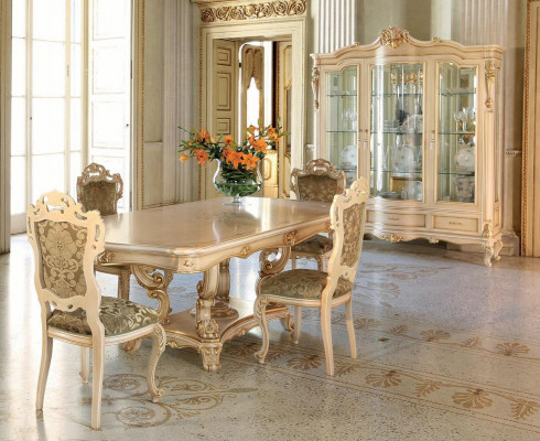 Luxe eettafel eetkamertafel eethoek tafel eetkamer hout beige
