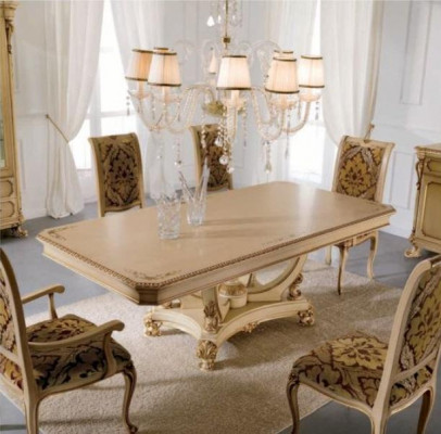 Luxe eettafel eetkamertafel eethoek tafel eetkamer Beige hout