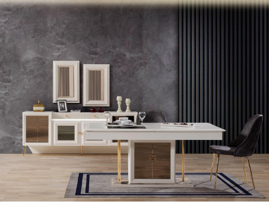 Tafel Eettafel Eettafel Eetkamer Hout Tafels Eet luxe meubels Nieuw