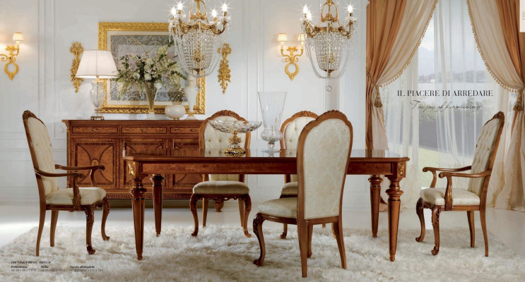 Luxe eettafel Italiaanse eettafels xxl houten tafel meubels Nieuw