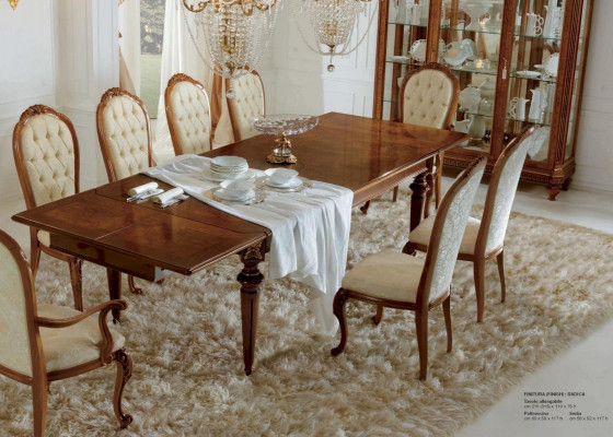 Luxe eettafel Italiaanse eettafels xxl houten tafel meubels Nieuw