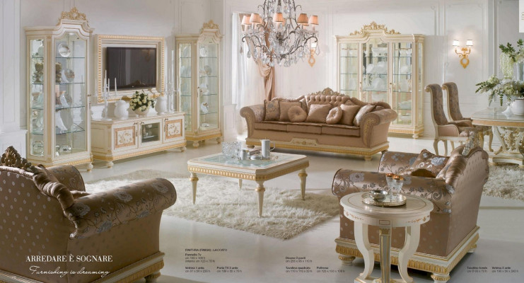 Vitrinekasten Vitrines Hout Luxe Woonkamermeubels Goud Barok.