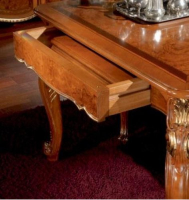 Eettafel Uitschuifbare tafel Eethoek Hout Groot Bruin Barok Eetkamer