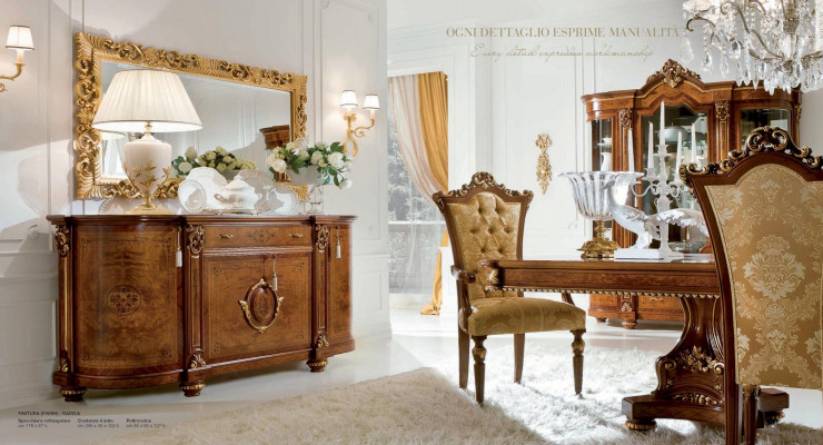 Wandspiegel Spiegel Luxus Holz Goud Barok Slaapkamer Design Stijl Marzorati