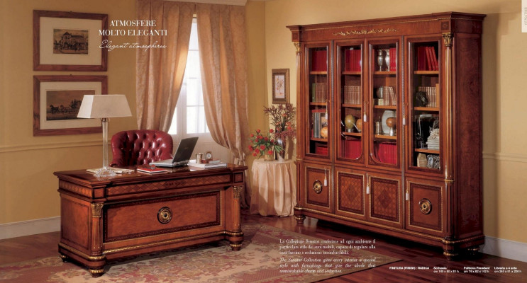 Schrijftafel Tafels Hout Kantoor Kantoor Tafel Stijl Barok Bruin Meubels