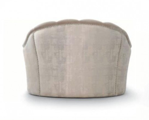 Zetel Luxe Stoel 1 Zitplaats Fauteuil Stof Woonkamer Grijs Modern