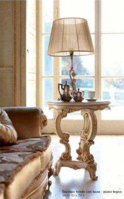 Bijzettafel Salontafel Tafel Woonkamer Meubels Beige Hout Tafels Rond