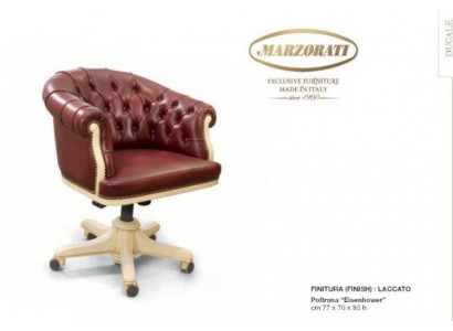 Draaistoel, directeursstoel, stoel, luxe kantoorstoelen Chesterfield rood