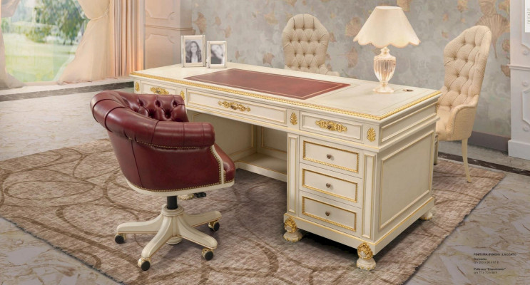 Draaistoel, directeursstoel, stoel, luxe kantoorstoelen Chesterfield rood