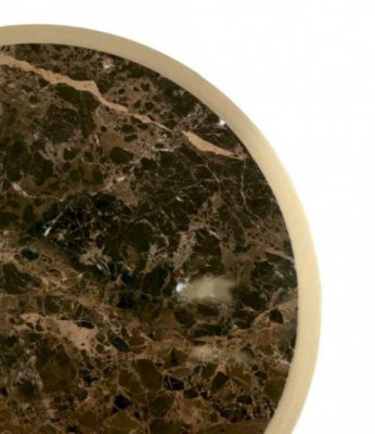 Bijzettafel Salontafel Tafel Woonkamer Meubels Beige Hout Ronde Tafels