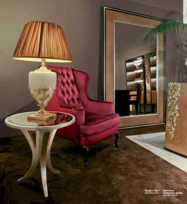 Stijlvolle bijzettafels voor de woonkamer Beige houten meubels met een ronde vormgeving