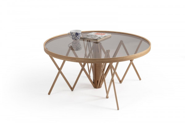 Designer woonkamerset 2x salontafels Rond koffietafel Luxe meubels