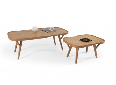 Woonkamerset 2-delig 2x salontafels Designer meubels Modern Compleet Hout