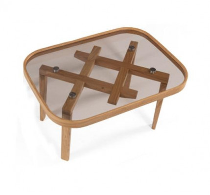 Luxe meubelen salontafel Moderne inrichting Glazen tafel Beige woonkamer