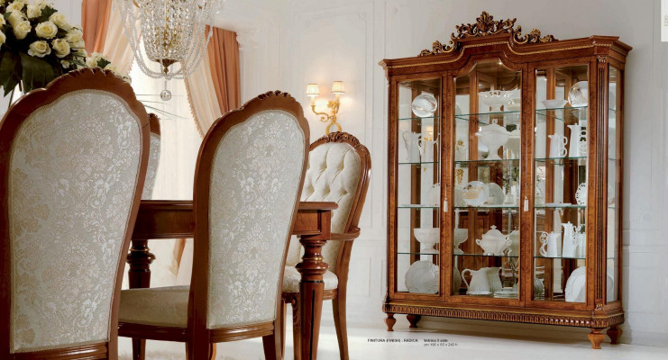 Stoel Fauteuil Luxe Fauteuil Barok Rococo Stoelen Hout Bruin Marzorati