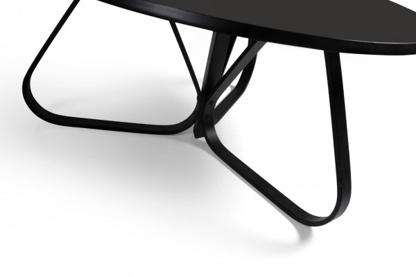 Woonkamer Zwarte salontafel Moderne Designer inrichting Luxe meubels