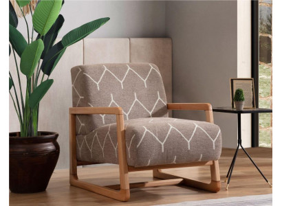 Bruine fauteuil Moderne woonkamerstoel met één zitplaats Armleunstoel Relaxfauteuil