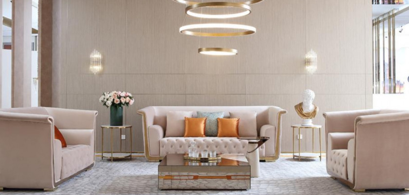 Sofaset 3+2+1 zits set Designbanken Beklede banken Textielbank 3-delig Nieuw
