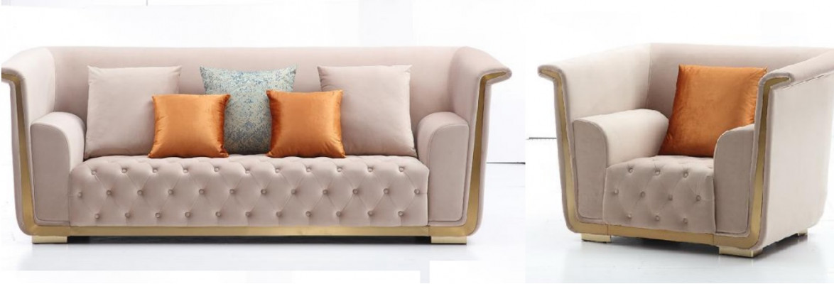 Sofaset 3+2+1 zits set Designbanken Beklede banken Textielbank 3-delig Nieuw