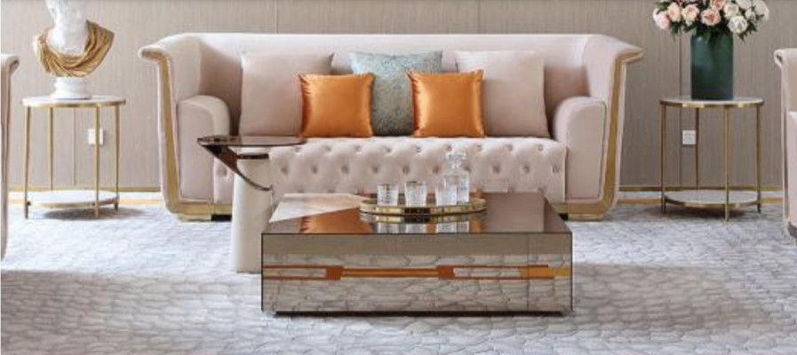 Ontwerper Moderne Salontafel Bijzettafel Bank Marmer Tafel Glas Koffietafel Nieuw