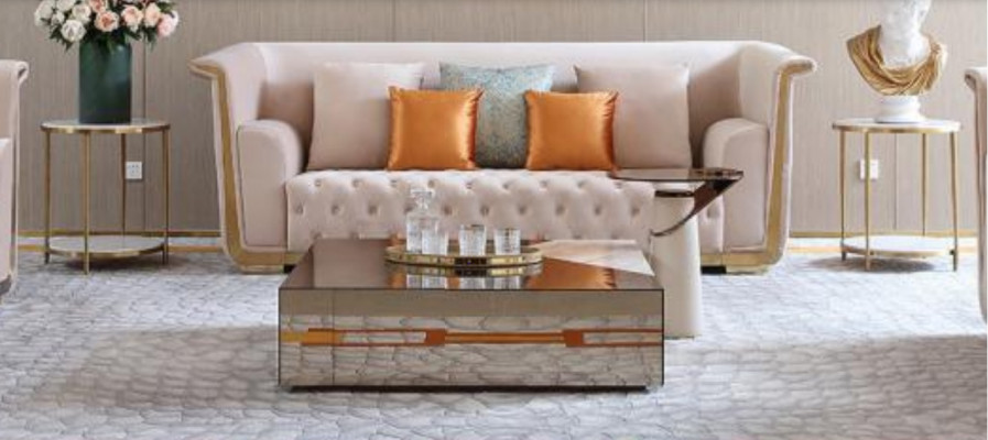 Ontwerper Moderne Salontafel Bijzettafel Bank Marmer Tafel Glas Koffietafel Nieuw