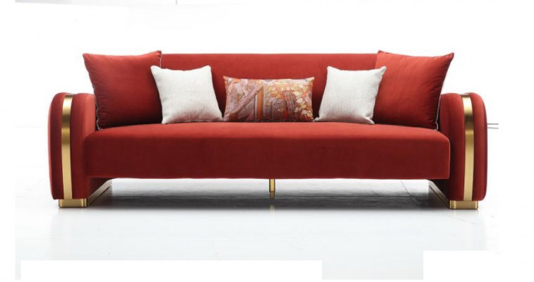 Sofaset 3-zits set designbank bank luxe groep gestoffeerd nieuw