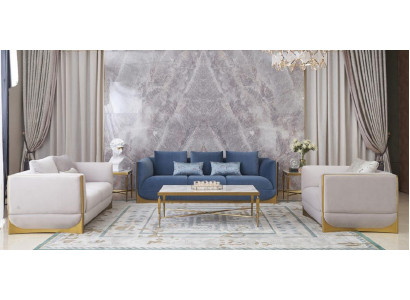 Driepersoons bank gestoffeerde designbank Moderne 3-zits banken Kamer luxe meubels