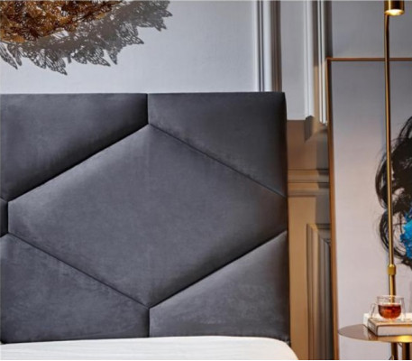 Bed 180x200cm Textiel Slaapkamermeubelen Luxe Moderne Bedden Hotelmeubilair Nieuw